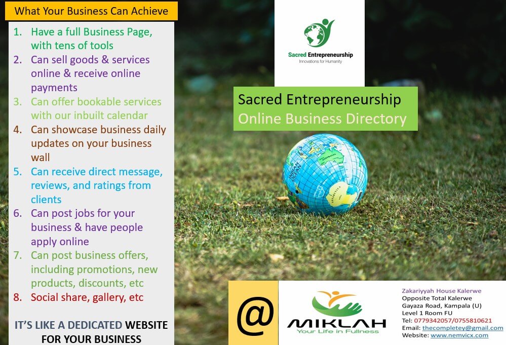 Sacred Entrepreneurship Online Business Directory