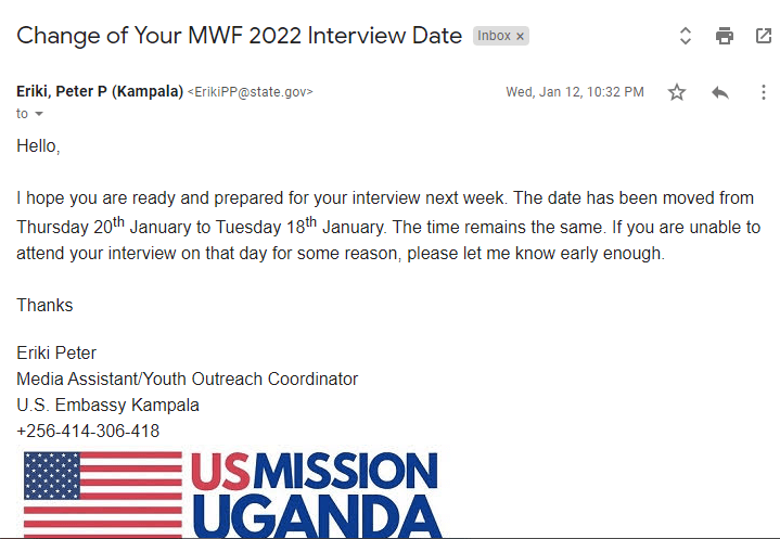 Interview for MWF 2022