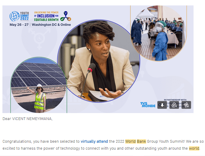 World bank group youth summit
