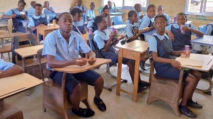 Emmanuel Tuloe in class