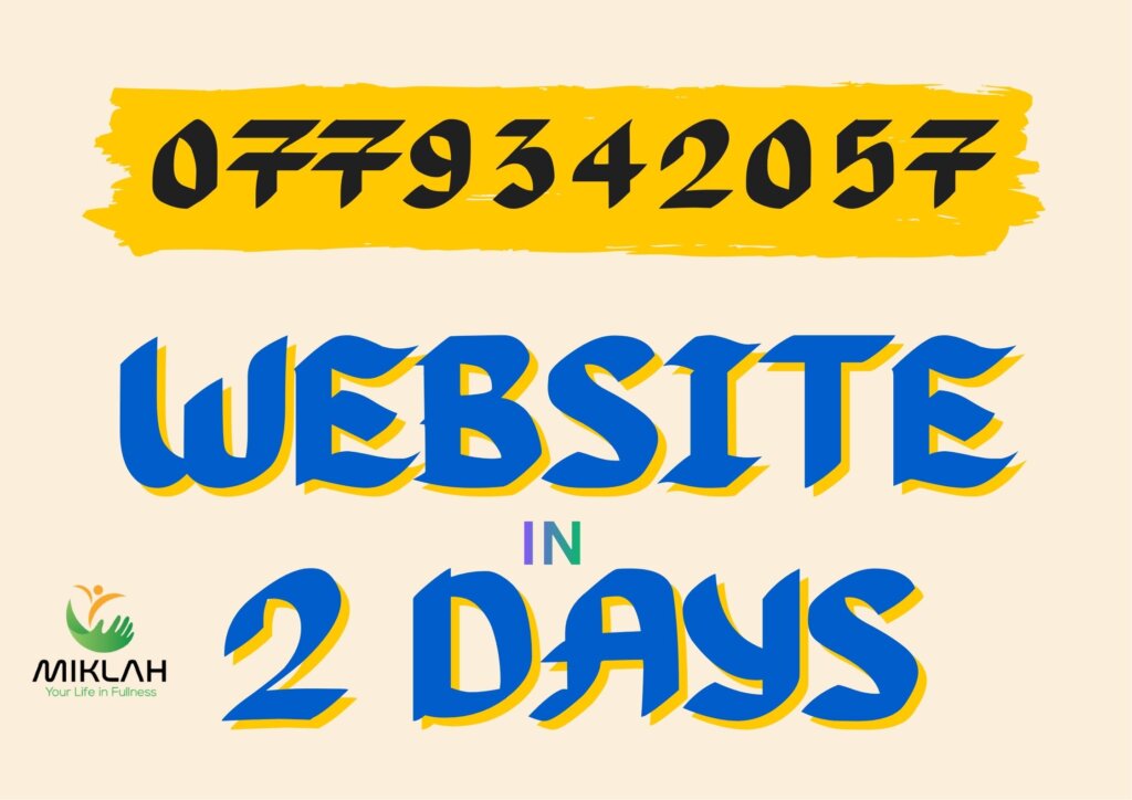 Website design in 2 days